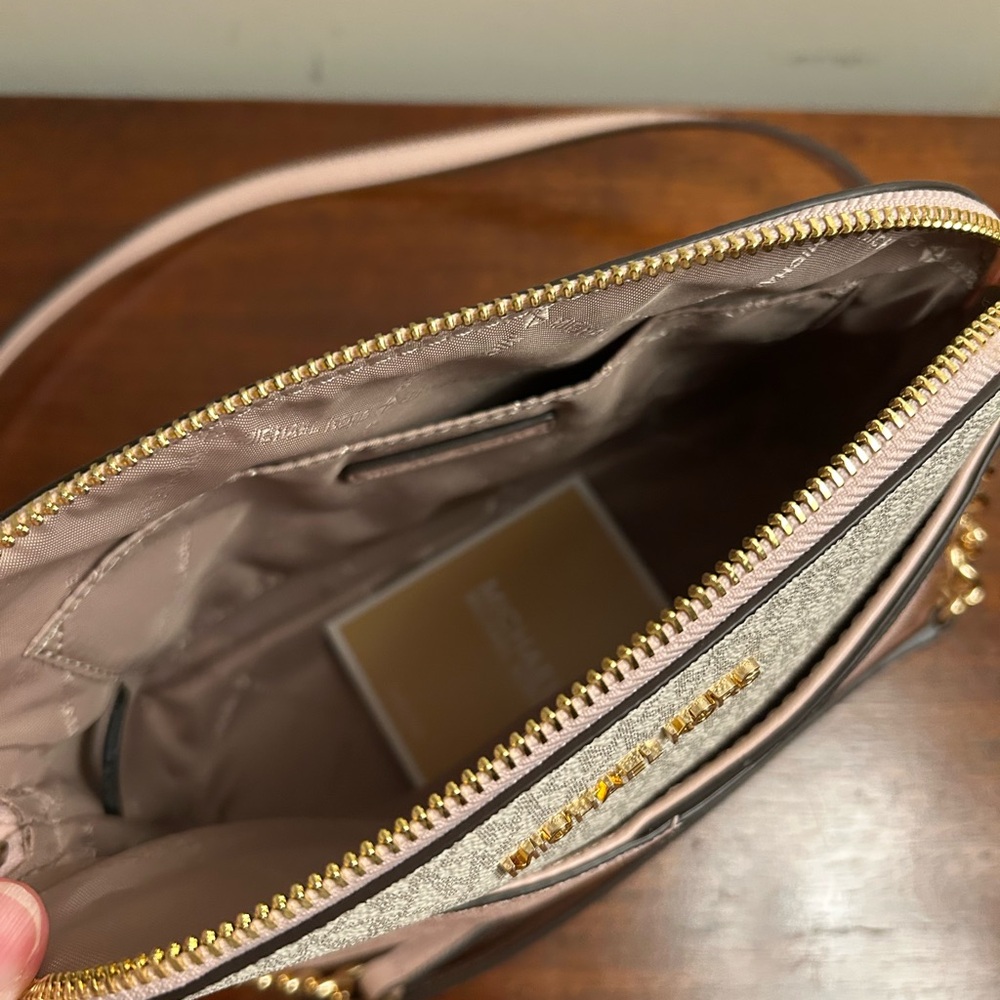 Michael Kors Pink and Gray Crossbody Bag - Picture 3 of 9